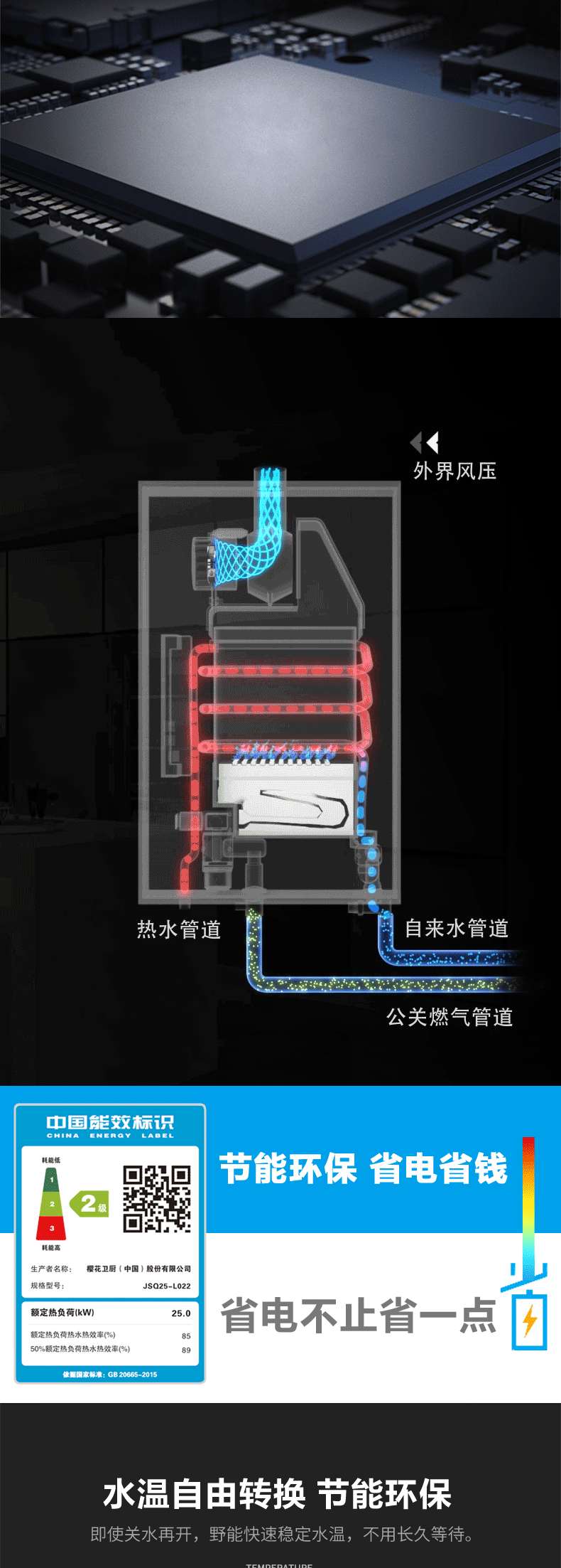 樱花燃气热水器 - 乐享恒温